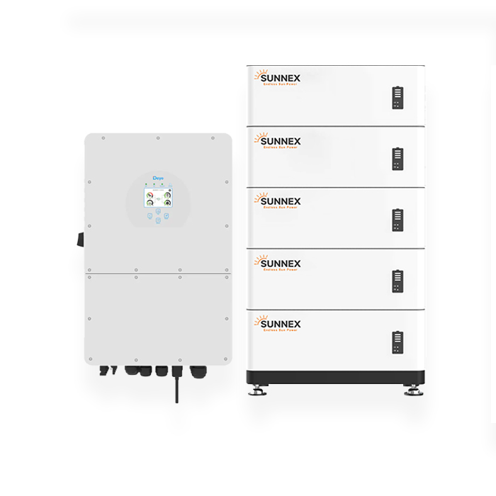 10 kwp Deye hybrid inverter + 10 kwh Sunnex LiFePO4 Stack Battery